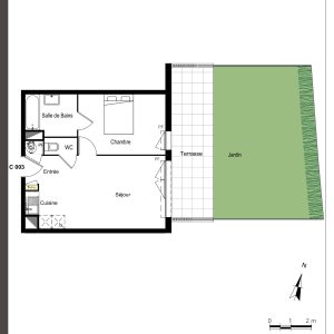 Draguignan - Location Appartement - 2 pièces - 41 m²